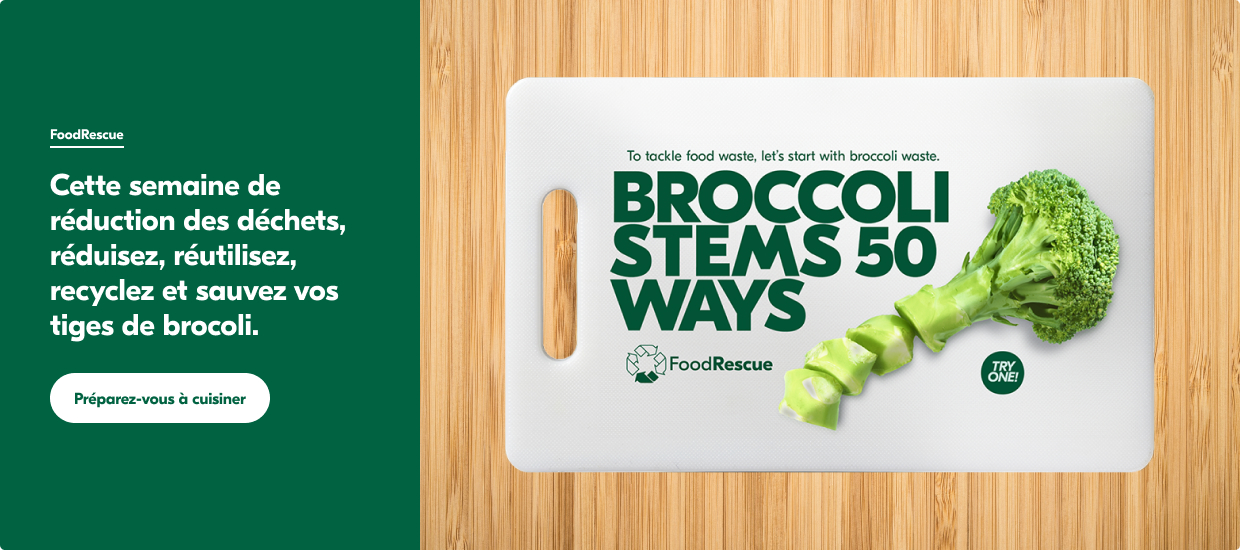 Cette semaine de reduction des dechets reduisez, reutilisez, recyclez et sauvez vos tiges de brocoli